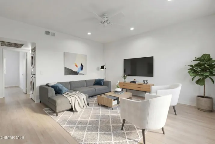 Living room-virtually staged