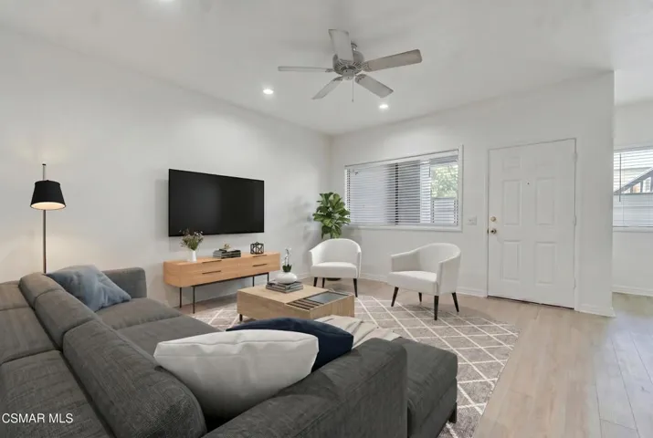 Living room-virtually staged