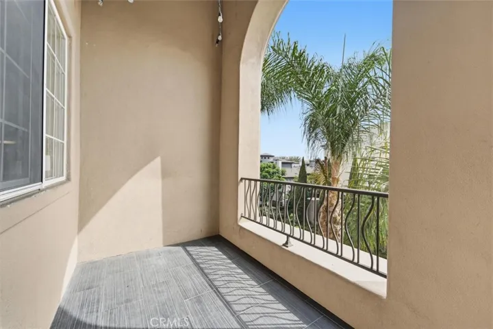 Private balcony on the main floor