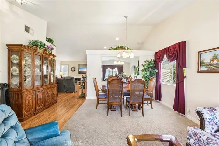 View of the Formal Dining Room from the Living Room