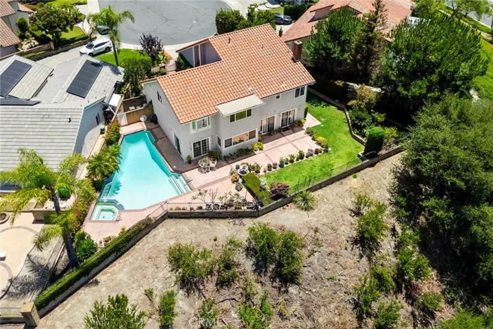 Ariel view of the huge property lot.