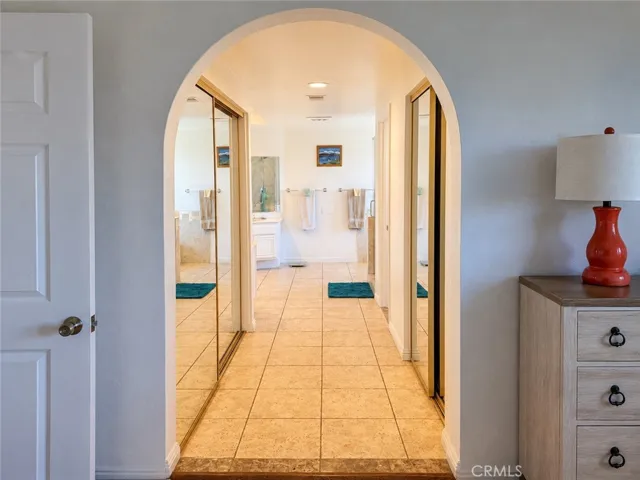 Two large closets and the one on the right is a walk-in.