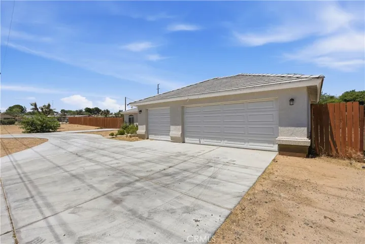 Front of garage