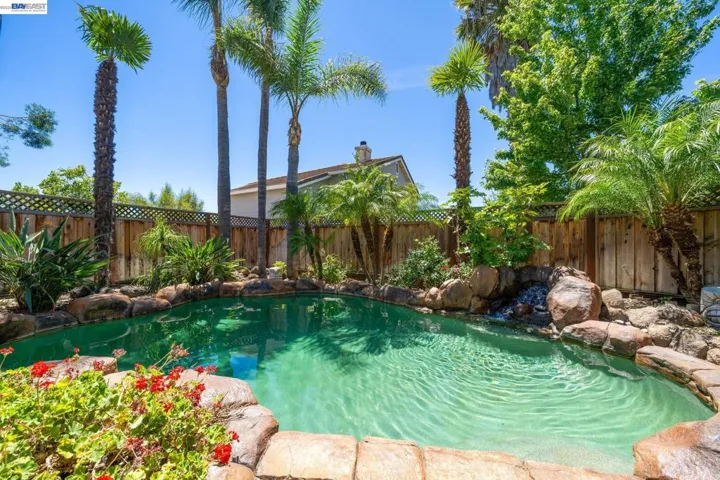 SALTWATER POOL WITH TRANQUIL WATER FALL