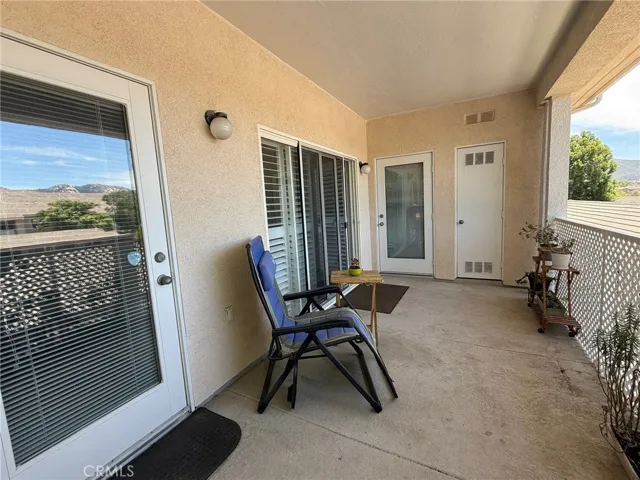Patio access from each bedroom plus living room through sliding door
