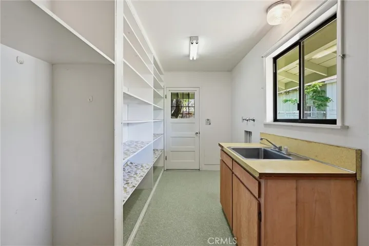 Indoor laundry and pantry
