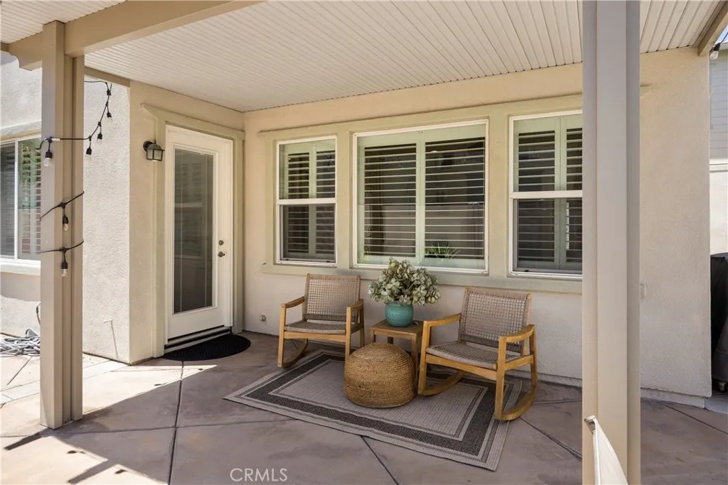 Cozy covered patio