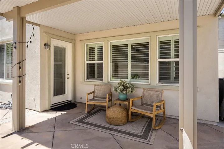 Cozy covered patio