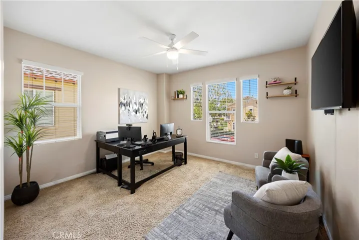 Bedroom used as office