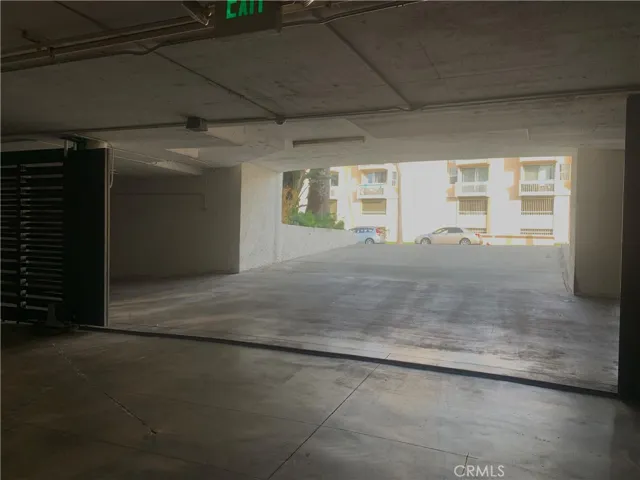 entrance to parking