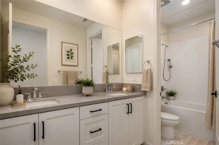 Virtually Staged Guest Bathroom Upstairs