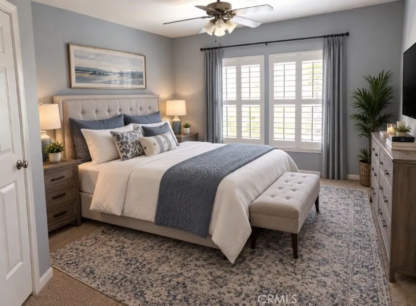 Masters Bedroom with AI generated furniture