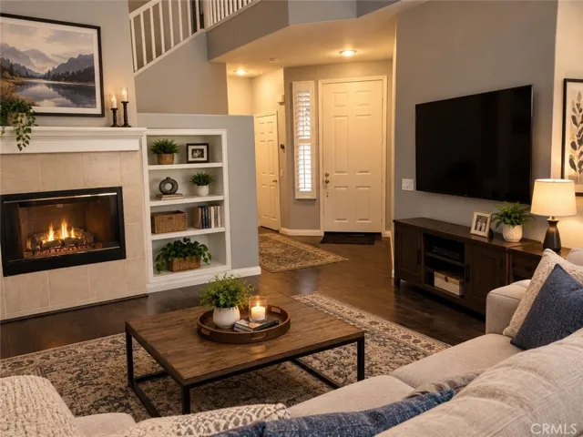 Living room with AI generated furniture