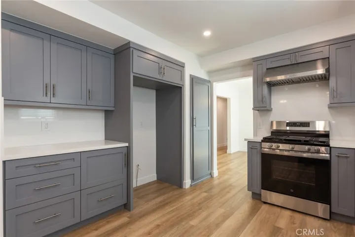 additional counter space for a coffee/utility bar included cabinet for microwave