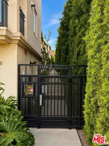 Gated pedestrian entrance
