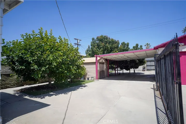Drive gate to carport