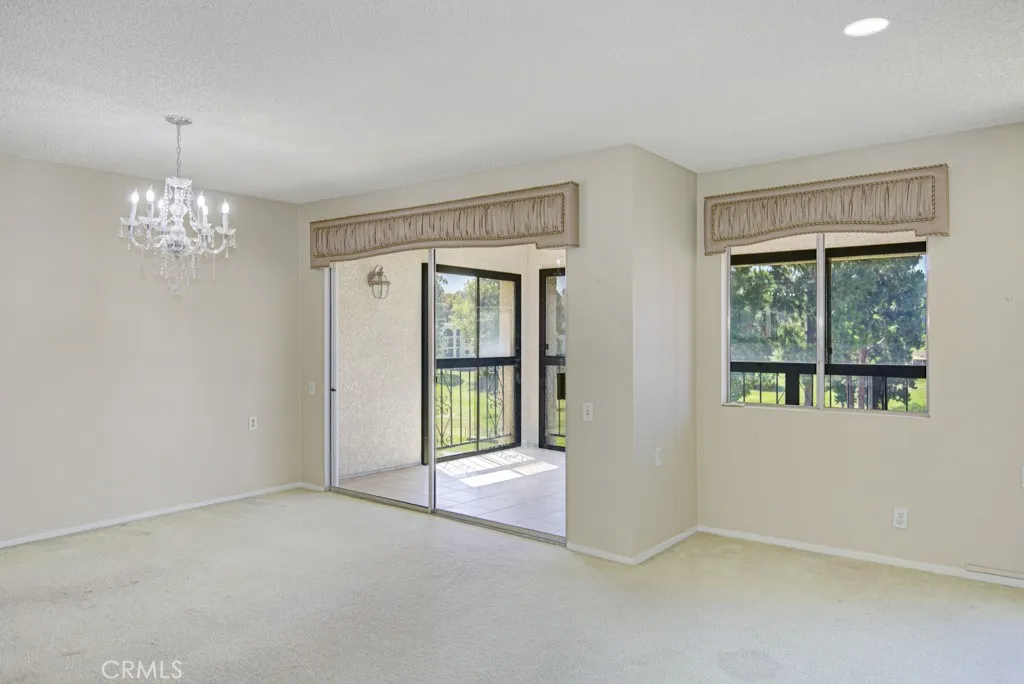 Living/Dining Area - golf course view