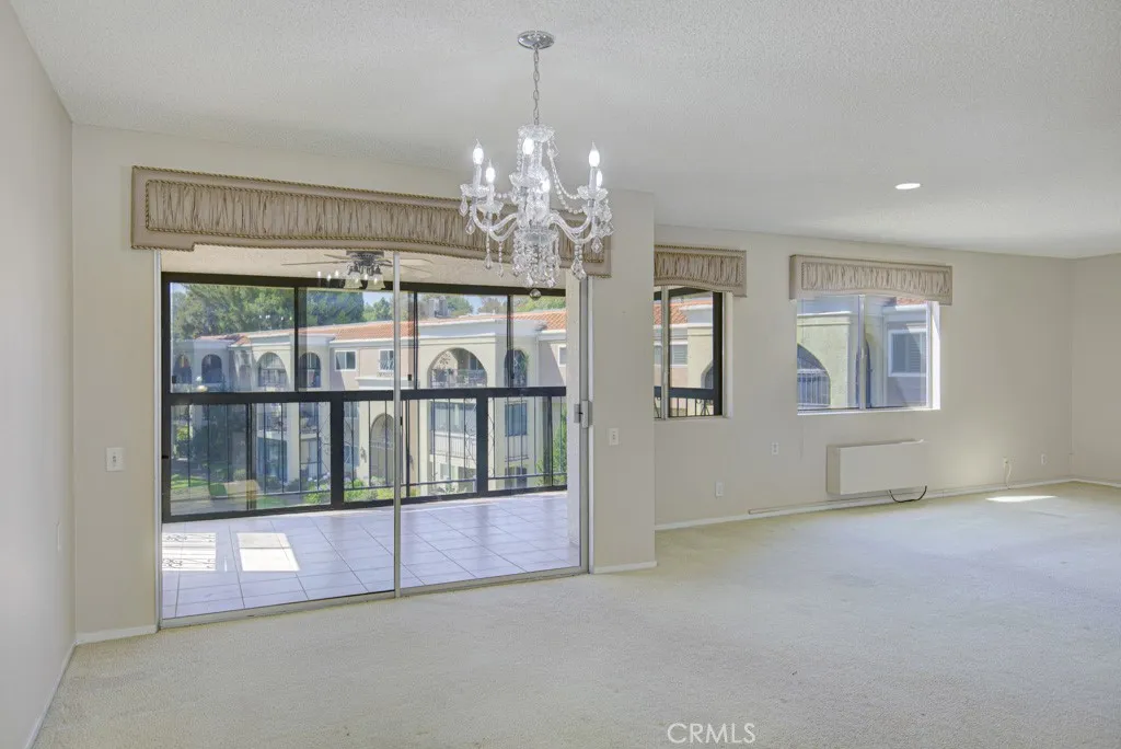 Living/Dining Area - golf course view