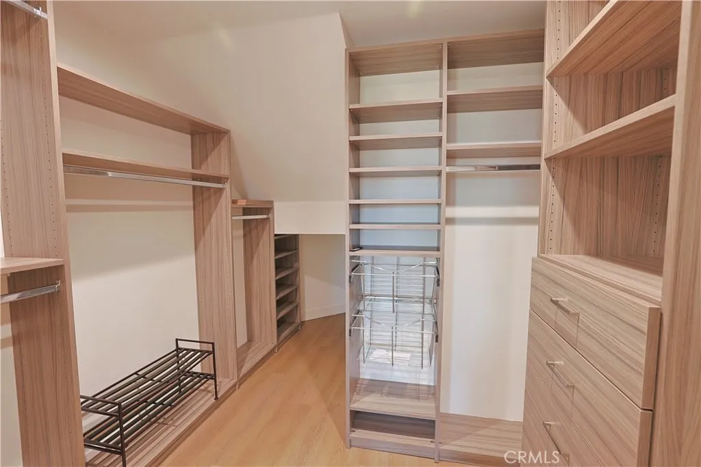 downstairs walk in closet