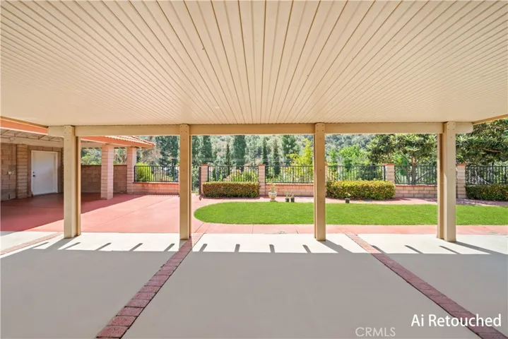 View of patio from dinning room