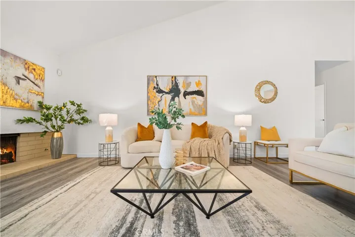 Fireplace in living room