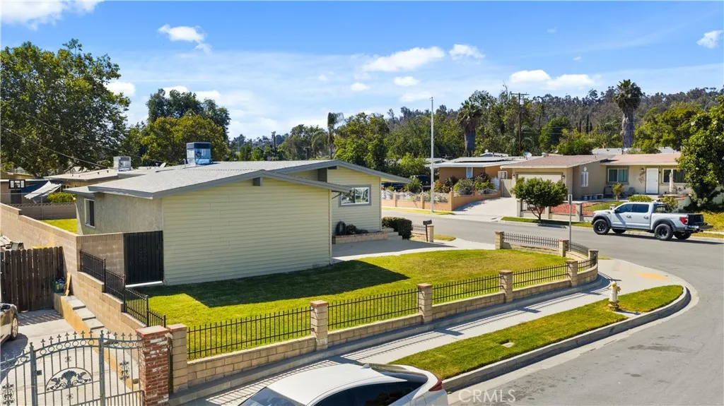 Corner lot.