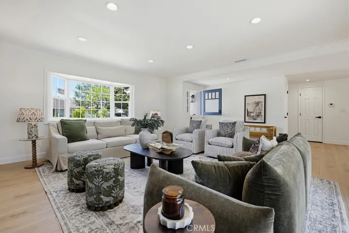 Great Room w/good light and bay window