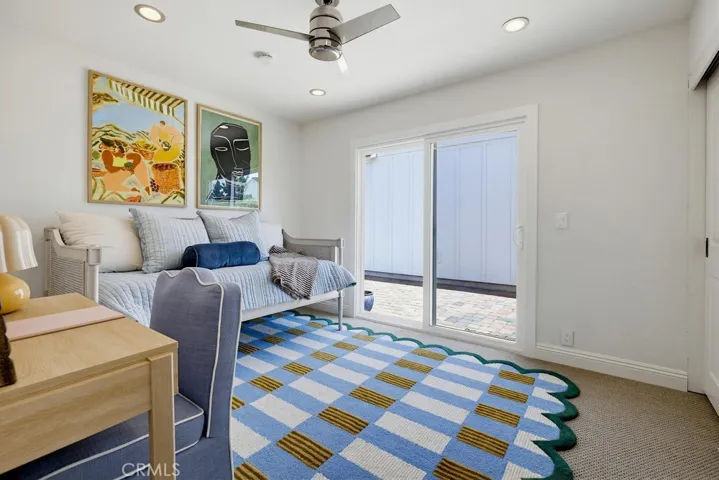 Slider to backyard off bedroom #3