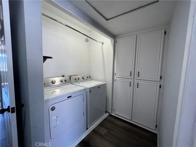 upstairs laundry area