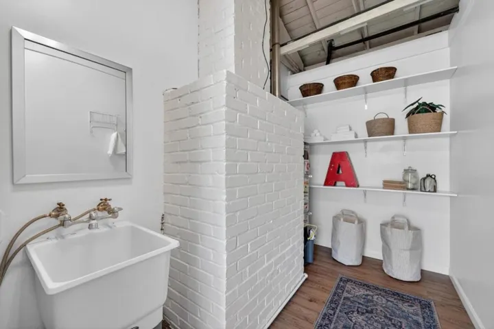 Extra pantry storage in the laundry room