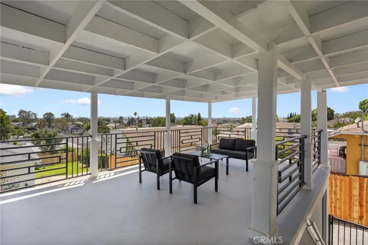 Gorgeous covered patio with view