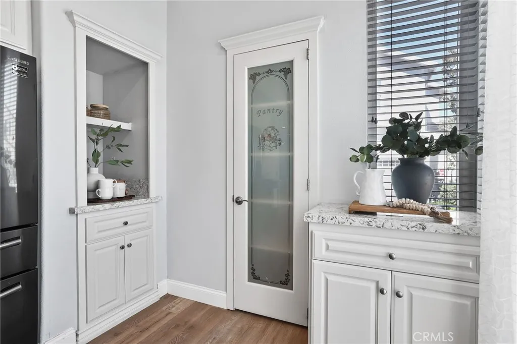 Coffee station and designer Pantry door