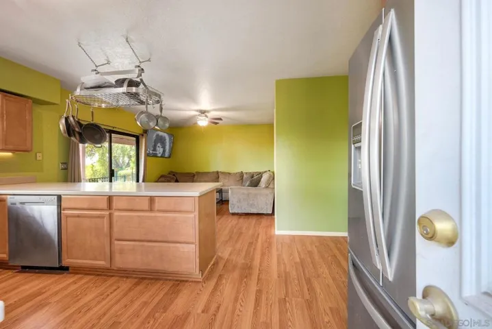 Large kitchen and main living area.