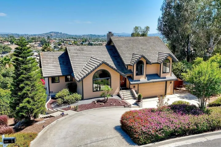 Custom Home on Elevated lot w/ Panoramic Views.
