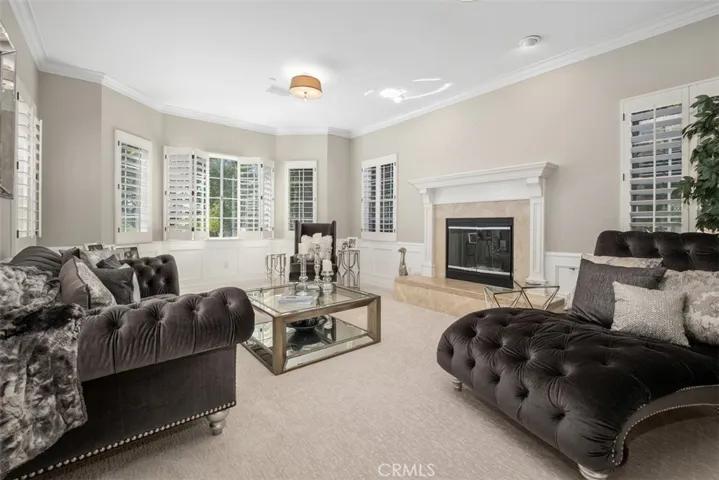 Formal Living room with Fireplace