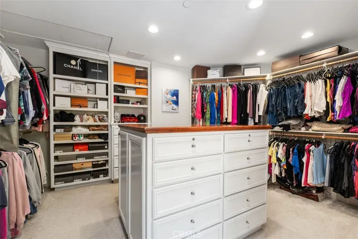 Primary large walk in closet