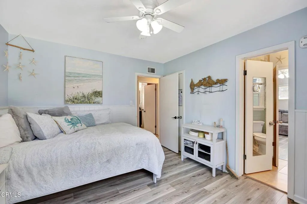 guest bedroom & bathroom entry