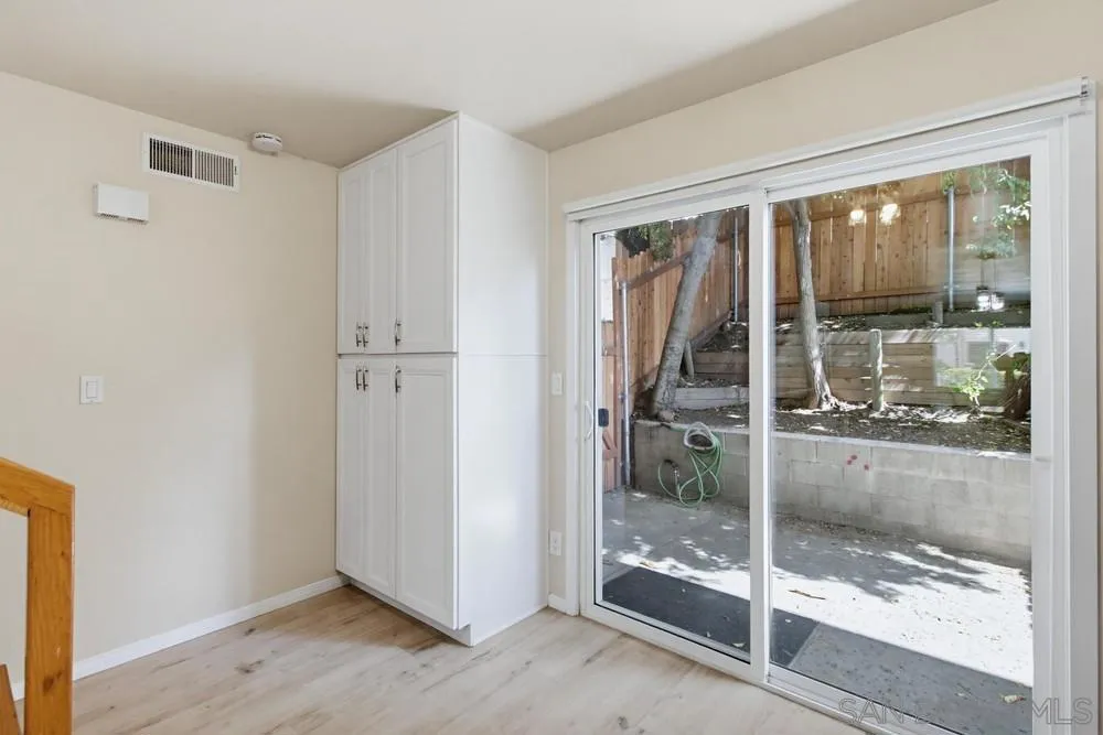 Slider out to private backyard/patio!