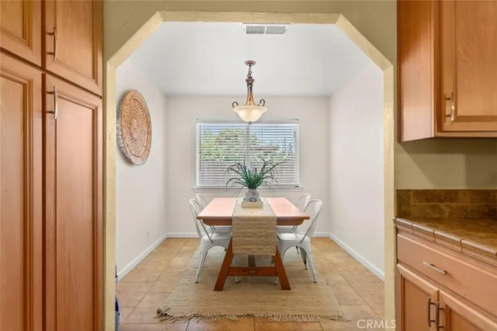 Separate dining area