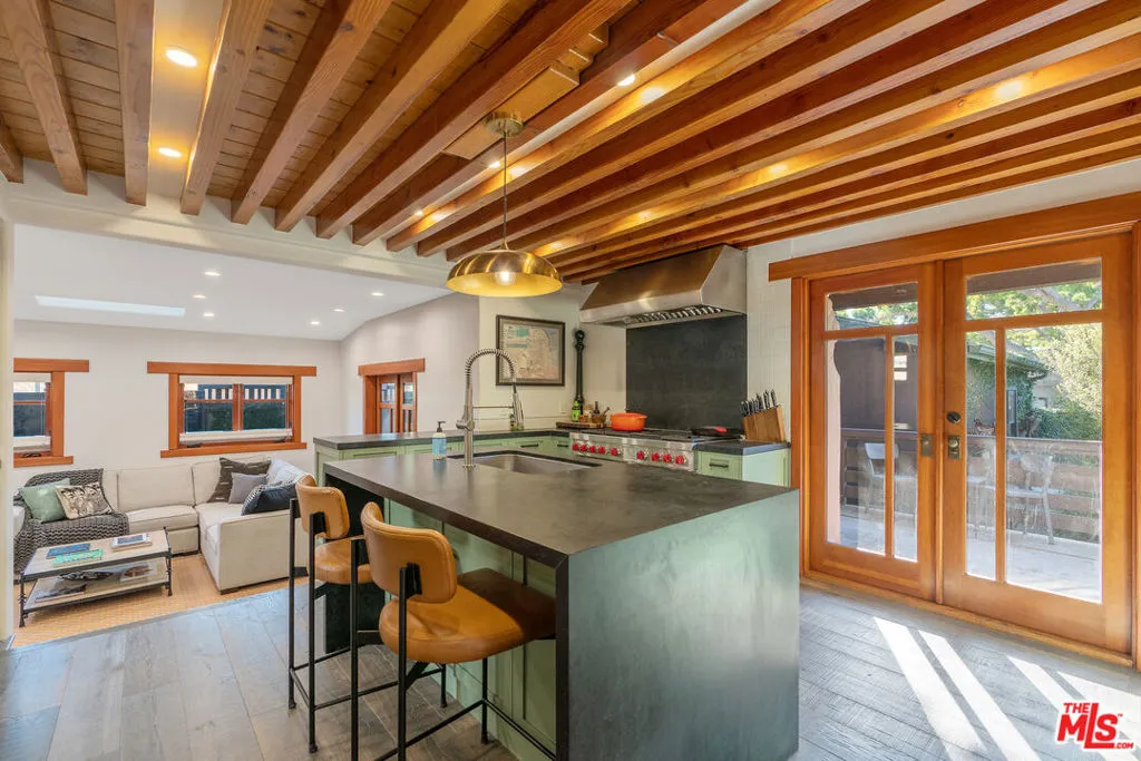 Kitchen Opens to Backyard