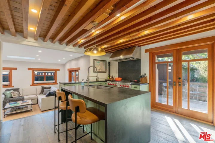 Kitchen Opens to Backyard