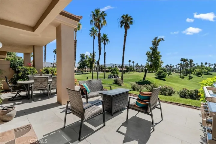 Elevated and extended patio with views of the golf course!