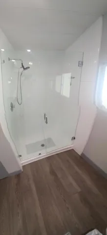 Tiled walk in shower