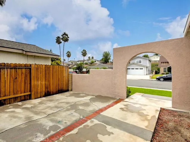 Large Patio area in front of home perfect for patio furniture