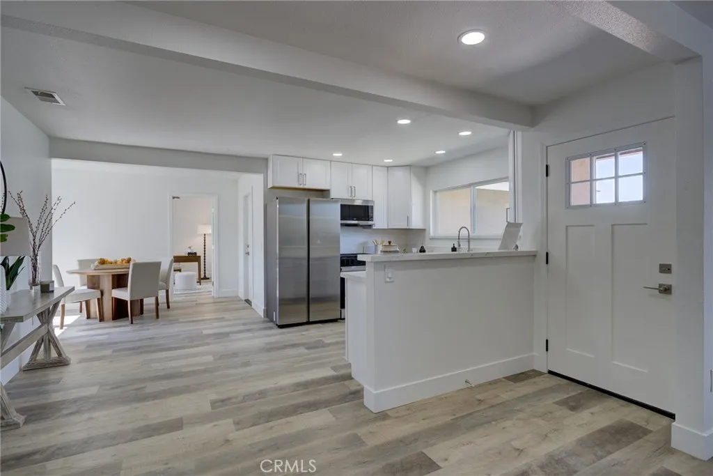 Entry and kitchen