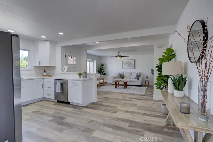 Kitchen and living room