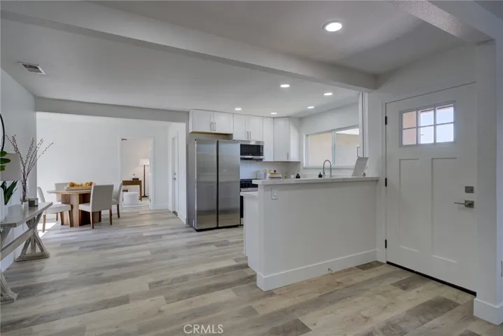 Entry and kitchen