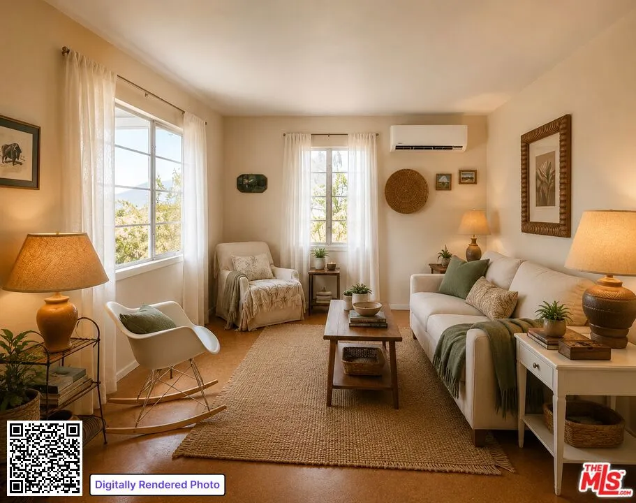 Virtually Staged Living Room