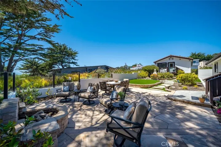 Looking toward enclosed patio and Detached Garage