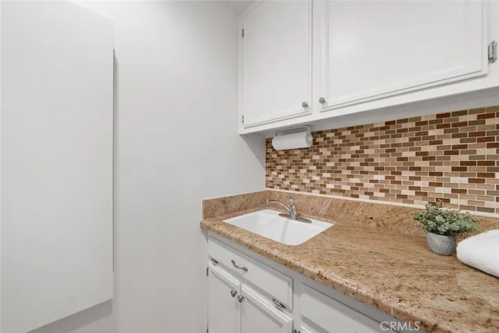 Laundry sink and cabinetry